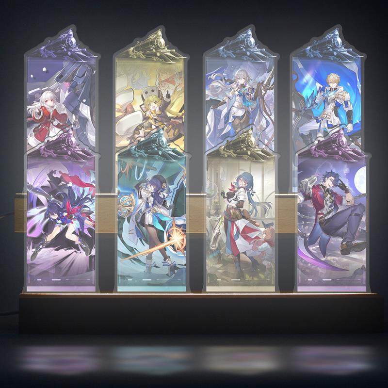 New Star Dome Fan-Made Railway Xierdan Hengluo Shajiingyuan Game Peripheral Acrylic Strip Combination Night Light