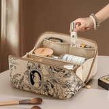 Косметичка, элитная сумка через плечо, вместительная и большая портативная сумка-органайзер для путешествий