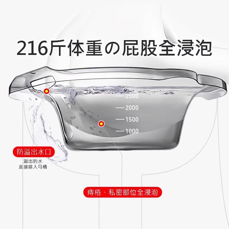 Bidet for Women, Hemorrhoids Placed on the Toilet to Wash Buttocks, Men's Potassium Permanganate, Squatting-Free Artifact for Pregnant Women