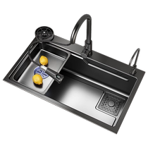 1434 Ermo kitchen sink single-slot stainless steel sink waterfall undercounter sink household sink package