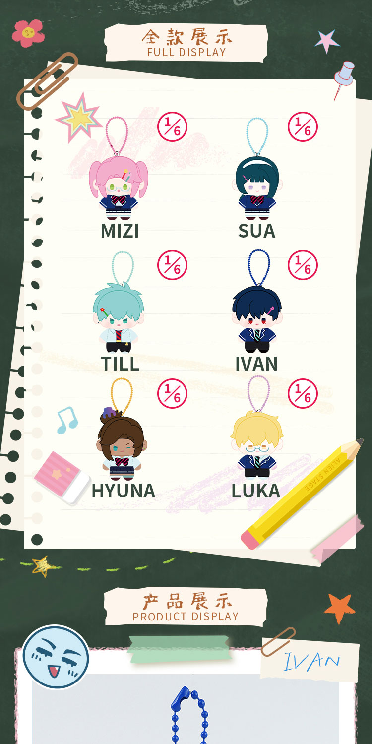 [ENCARGO] ALIEN STAGE Anakt Arts High School Series Nunu Style Plush Pendant