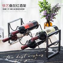 Wine rack iron wine rack superposed wine rack European wine