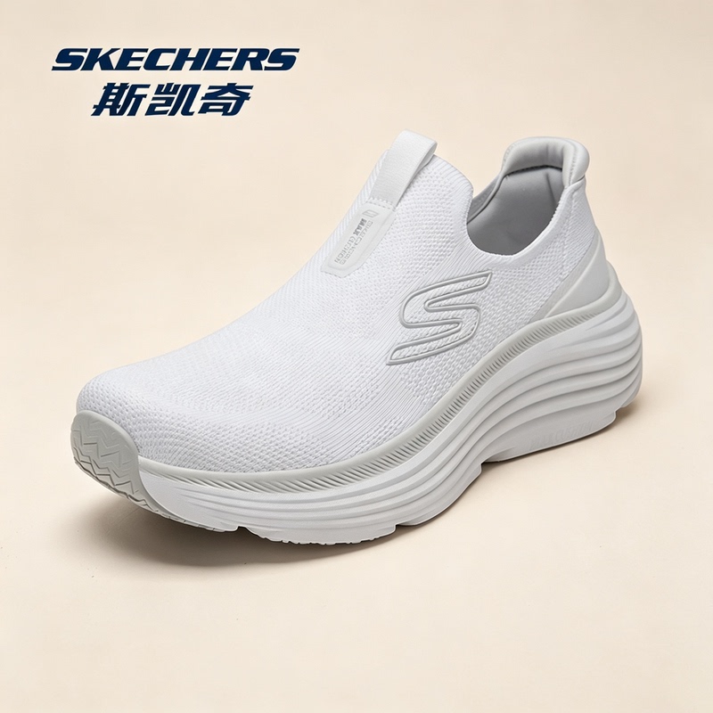 Skechers Official Authentic Men's Shoes 2026 New Autumn Lightweight Slip-On Walking Shoes Soft-Soled Casual Sports Shoes