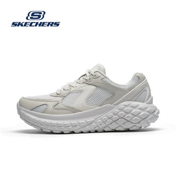 Skechers official women's shoes 2026 new summer tire sole trend thick sole heightening dad shoes casual sports shoes