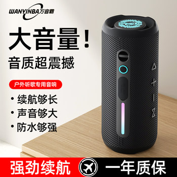 Wanyinba High-Volume Bluetooth Speaker Berlin Sound Outdoor Subwoofer High-Power Car-Mounted Square Dance Speaker