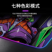 Extra Large Gaming Keyboard Pad Cartoon Animation E-Sports Colorful Luminous Mouse Pad Office Desk Pad