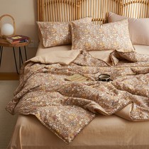 New York Four Seasons|Class A pure cotton summer quilt air-conditioned quilt summer cooling quilt thin quilt single or double four-piece set machine washable