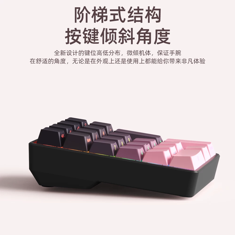 Ruiyi F21pro wireless numeric keypad three-mode Bluetooth RGB office financial computer mini keypad