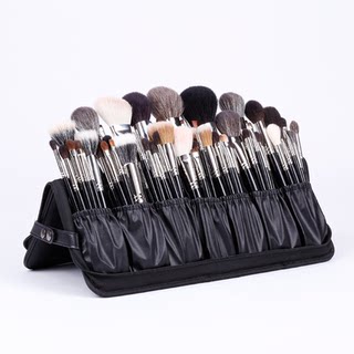 Langyan Professional Makeup Brush Bag, Large Capacity, Portable, Divided Storage, Suitable for Makeup Artists to Carry When Going Out, Can Stand Upright, K401
