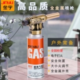 Полная медная трубка с брызги с горящим пистолетом свинины.