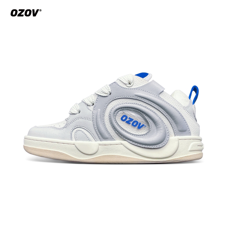Ozov Planet Ring 01 White and Blue First Release Color Unisex Couple Style Casual Retro Sneakers Loafers