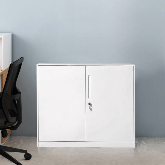 现货速发奈高文件柜办公柜矮柜档案柜薄边员工收纳柜760高白色