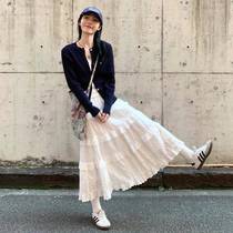 White French tutu skirt for women spring autumn and summer 2024 new temperament fairy a-line skirt ballet cake skirt