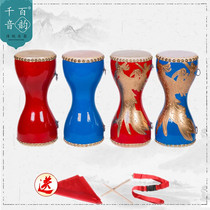 Qianyin Baiyun 14cm cowhide hand beat thin waist drum chest drum adult square dance fitness prop drum childrens thin waist drum