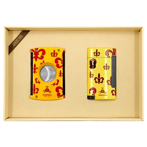 Replicate Cuban brand style cigar scissors windproof lighter tool set premium gift