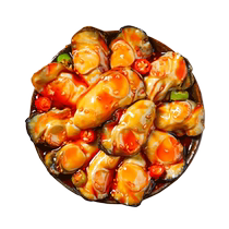 Canned garlic spicy oysters ready-to-eat small seafood cooked food fresh oyster meat canned Internet celebrity snacks snacks with rice