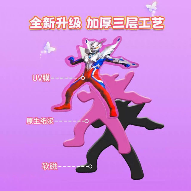 New Ultraman Quiet Book for Boys, Zero, No-Cut Diy, No-Cut Materials, Upgraded Version, Boys' Toy