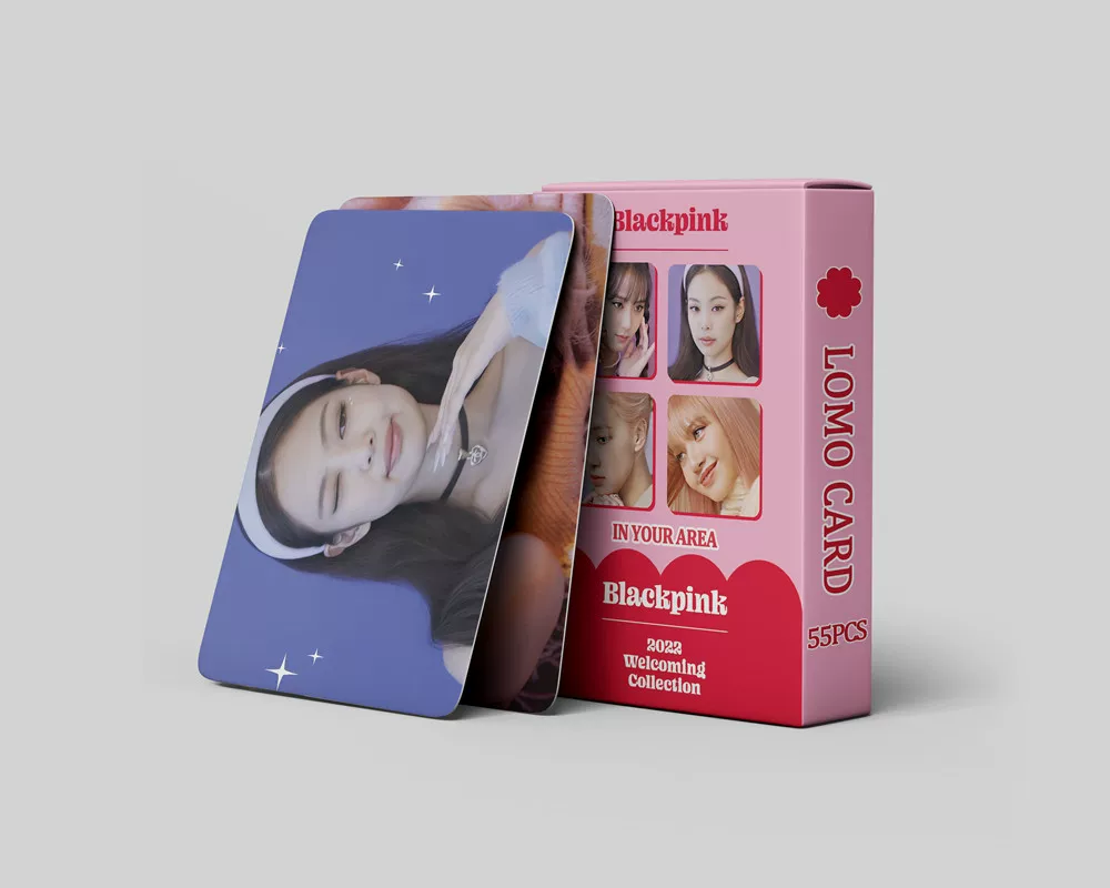 Розовый чорнило BLACKPINK2022 Упакованная карточка Карта Цзинь Жихсюй Цзинь Чжини Лиза Пак Цайин Collection Card Вокруг Карты