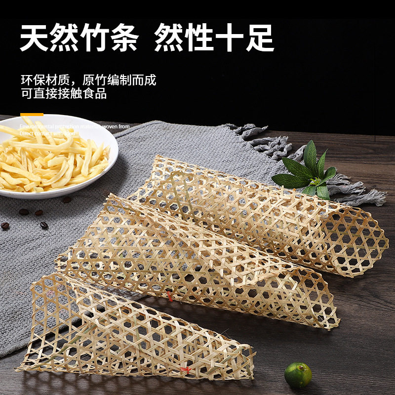 竹达网炖鱼竹篦子竹编竹子网垫防粘砂锅底网六角竹笪片防糊底-阿里巴巴