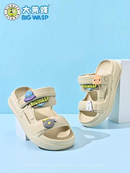 大黄蜂2024男童凉鞋防滑儿童轻便拖鞋中大童夏季小孩新款沙滩凉拖