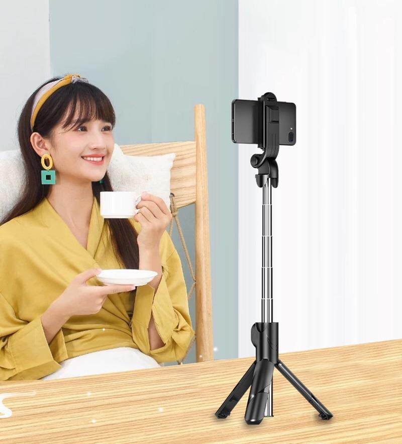 Штуцер трубы bluetoothselfiestickmobilephoneholdertripodadjustable