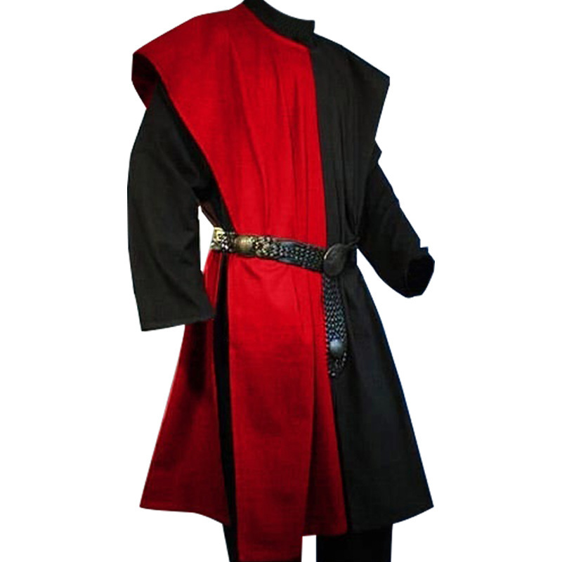 Medieval Knight Retro Costume Tabard Sleeveless Vest Renaissance Costume Halloween Performance Costume Medieval Knight Retro Costume Tabard Sleeveless Vest Renaissance Costume Halloween Performance Costume