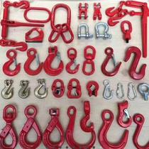 Lifting horn hook with large opening thin ribs and pointed mouth chain hook eye type steel pipe hook rigging high strength alloy steel hook