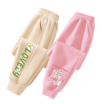 Lashabelle girl pants spring autumn style 2024 new childrens clothes big boy spring dress with underpants to wear children long pants