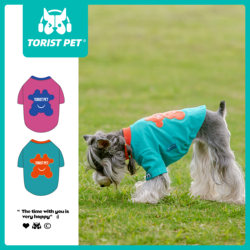 Torist Pet Teddy Dog Clothes Spring and Autumn Pet Small Dog Schnauzer Bichon Spring Thin Cute Trendy Clothing