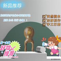 New golden sandalwood facial eye massage small frog sandalwood massage comb portable eye massager