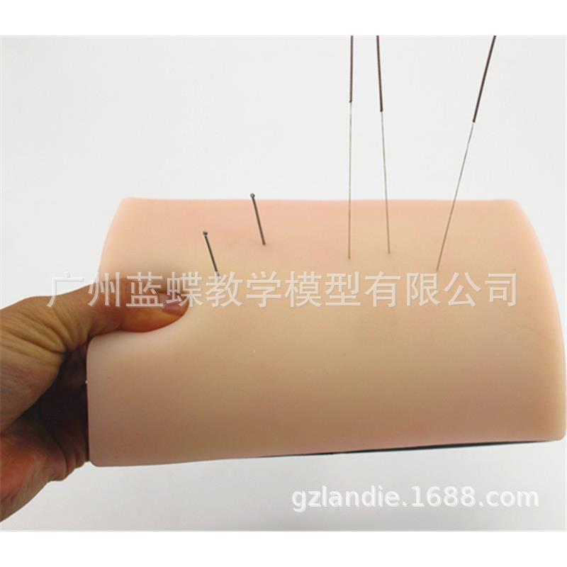 中医练习针刺训练模块人体穴位针灸手法培训模型模拟扎针皮肤模具