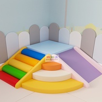 Early education center soft climbing and sliding combination baby sensory training climbing ladder childrens indoor large toy