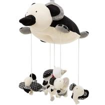 Electric baby plush bed bell fabric wind chime music rotating rattle baby car hanging soothing toy birth gift