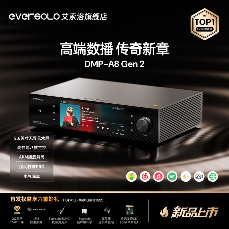 Aisolo [Official Flagship] Dmp-A8Gen2 Digital Broadcast Decoding All-In-One Hifi Lossless Music Player