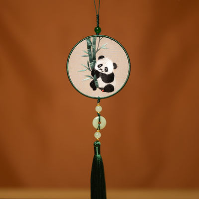 Suzhou embroidery Chinese-style pendant bookmark