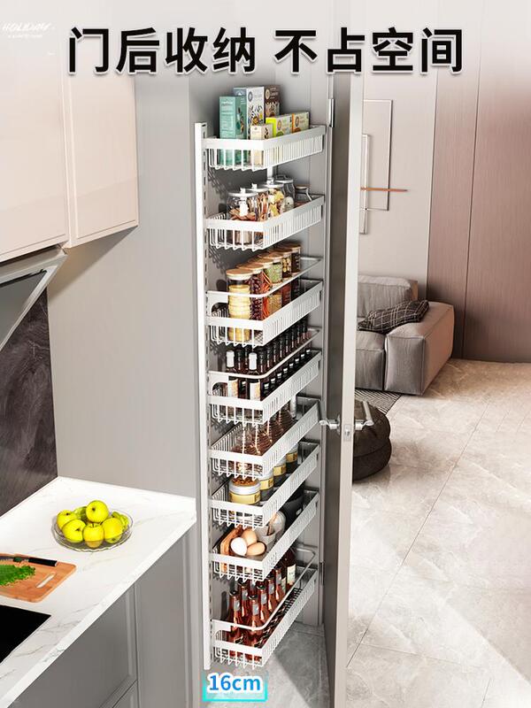 。 Ultra-Thin Storage Rack Behind the Door, Extremely Narrow, Small Size for Bedroom Gaps, Ultra-Narrow Gap Thin Cabinet Storage