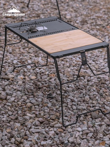 柯曼多功能桥桌IGT单元模块化桌子拓展折叠烧烤桌露营野餐蜘蛛炉