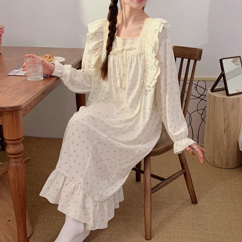 Long-Sleeved Maternity Pajamas for Pregnant Women, Hospital Side-Opening Postpartum Nursing Wear, Thin Nightgown for Delivery Room, Postpartum Clothing Long-Sleeved Maternity Pajamas for Pregnant Women, Hospital Side-Opening Postpartum Nursing Wear, Thin Nightgown for Delivery Room, Postpartum Clothing