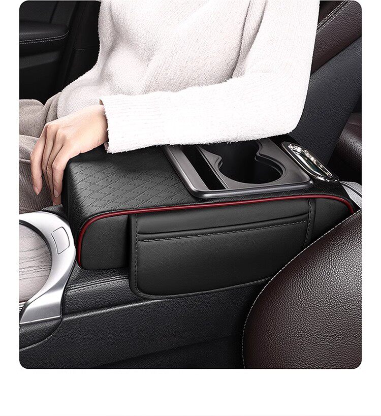 Car Armrest Box Heightening Pad Multifunctional Car Tissue Box Central Armrest Box Storage Water Cup Holder Wholesale