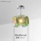 French-Style Retro Corridor Aisle Light Murano Balcony Cloakroom Ceiling Light Light Luxury Entryway Decorative Foyer Lighting Fixtures