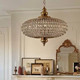 French Retro Bedroom Chandelier, Light Luxury Designer Crystal Dining Room Lamp, High-End Bar Art Lamp, Palace Room Lamp