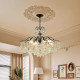 French-Style Living Room Retro Crystal Chandelier, Black Chandelier for Dining Room, Romantic Main Light for Hall, Light Luxury Bedroom Zhongshan Lighting Fixtures