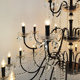 French-Style Vintage Crystal Chandelier, Black Light Luxury Living Room Main Light, High-End Candle Hotel Light, Bedroom Zhongshan Lighting Fixtures