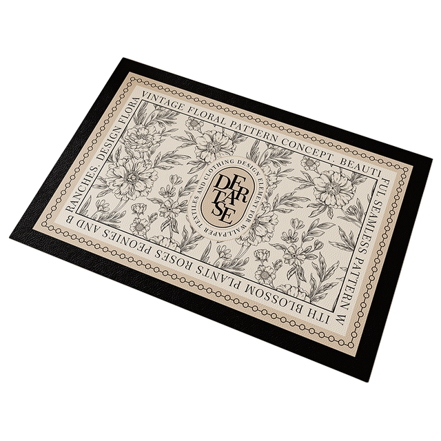 French retro silicone placemat American light luxury high-end western food plate pad waterproof oil-proof non-washing and anti-scalding insulation pad