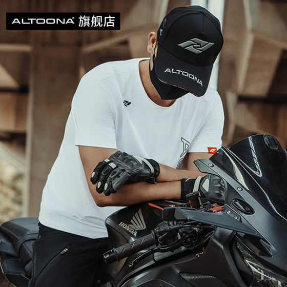 Altoona/Antuna 티셔츠 반팔 속건성 여름 통기성 오토바이 셔츠 슬림 스트레치 캐주얼 스웨트 셔츠