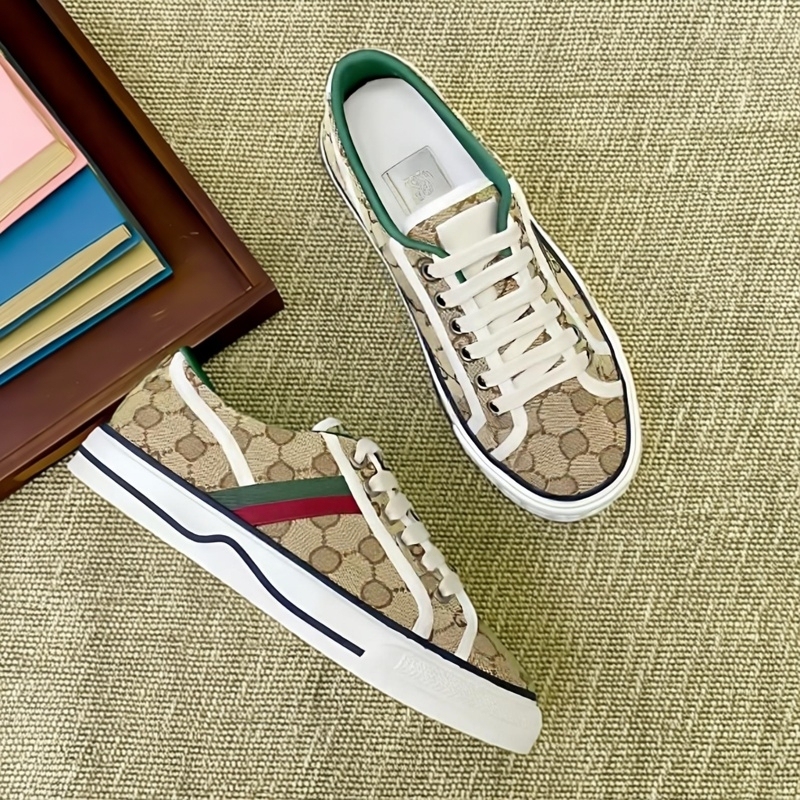 Hong Kong Purchase of g Brand Counter-Authentic European and American Designer Autumn/Winter Retro High-Quality Replica Unisex Couple Style Luxury Canvas Shoes from Putian