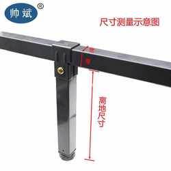 2TCU ຮອງຮັບການປັບໄດ້ foot row frame hook foot clip bed leg tatami bed leg frame 3*4 clamp hardware