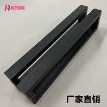 Eurostyle big door handle stainless steel imitation ancient hotel KTV glass door handle square tube Xiangyun burglar-proof wooden door handle