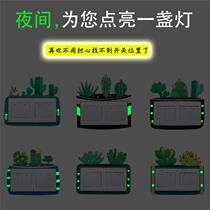 2024 new home luminous three-dimensional switch sticker double-open switch sticker dust-proof switch cover decorative switch cover meaty