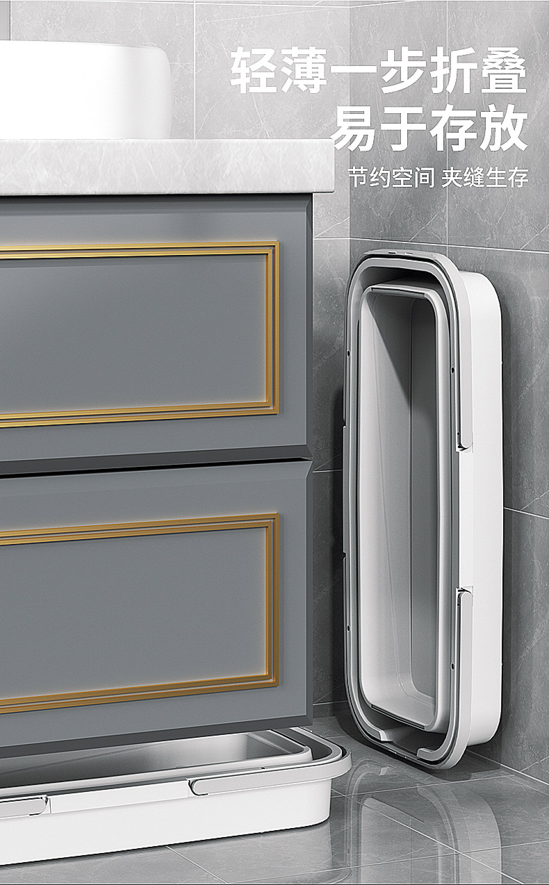 Ведро под швабру 可折叠平板拖把桶长方形家用拖地桶洗拖布挤水桶洗车单水桶拖把盆 OTHER